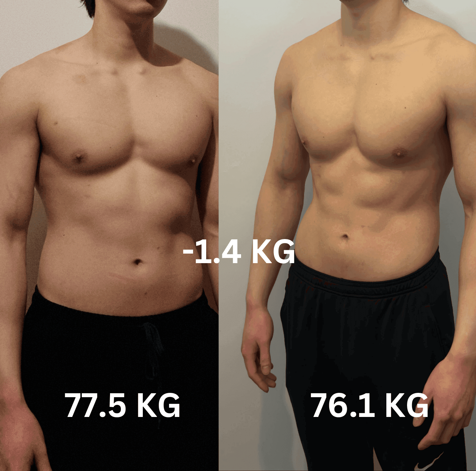Body recomposition transformation