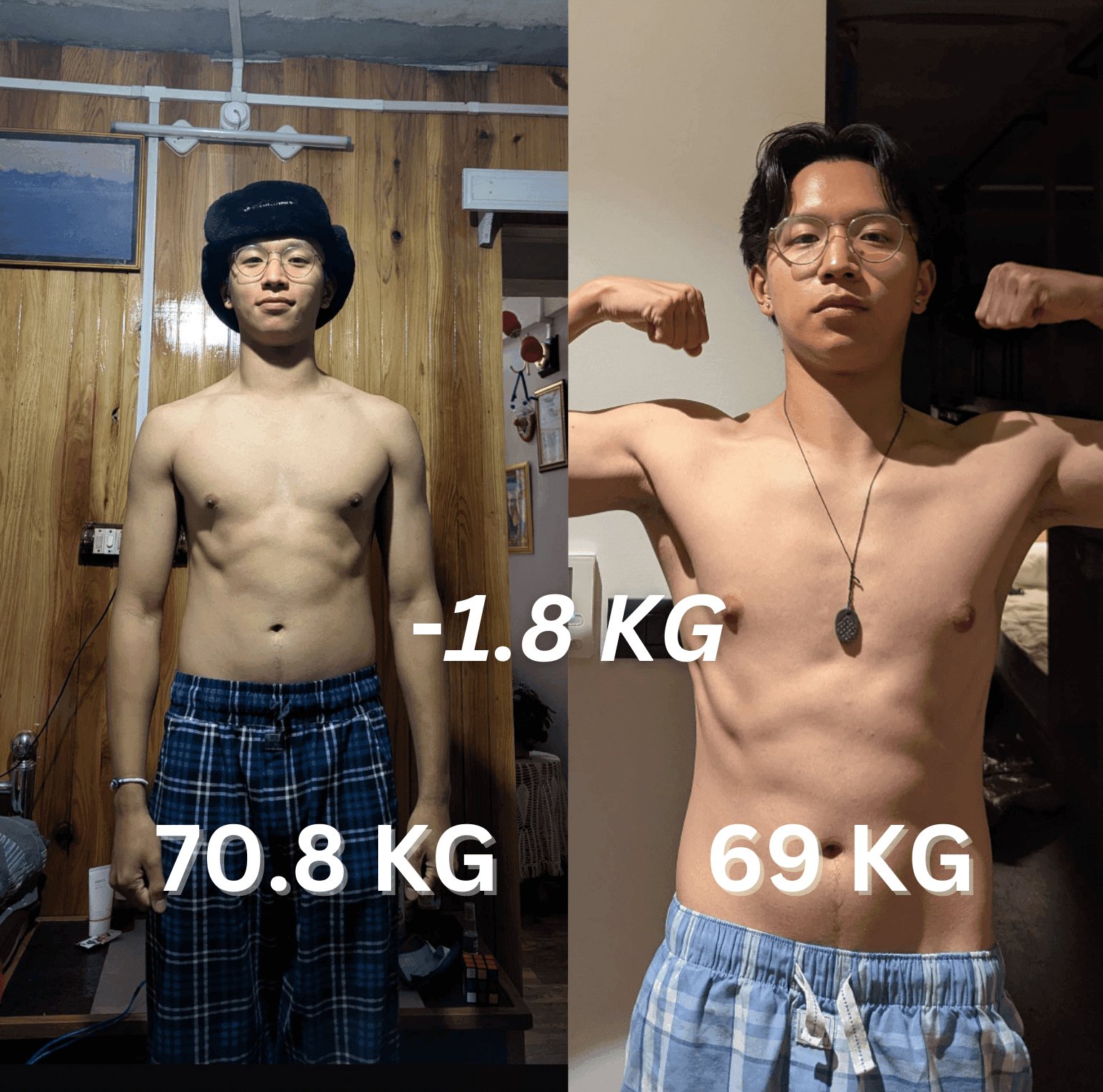 Fat loss transformation