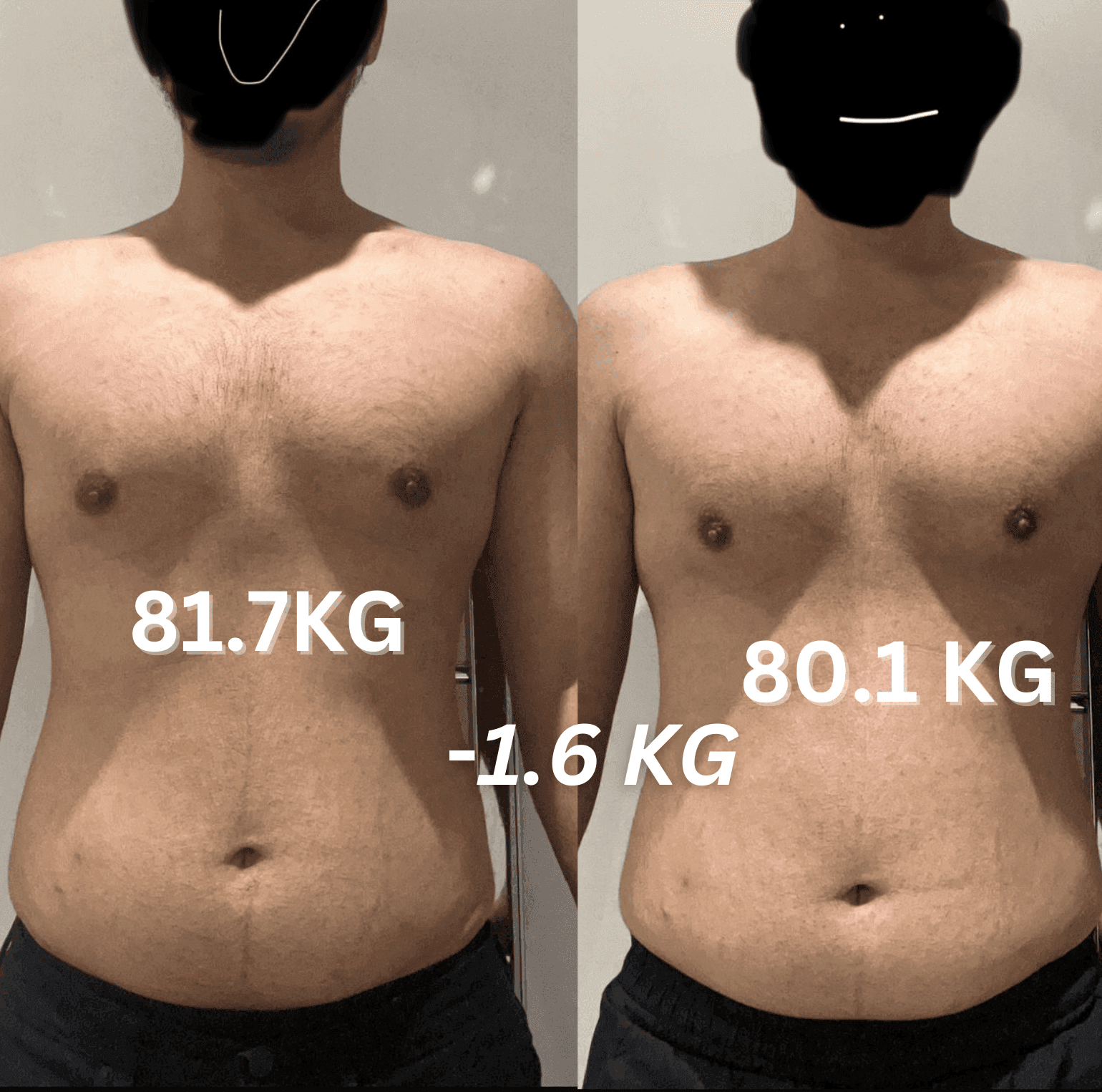 5kg lean muscle gain